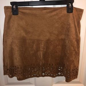 Jolt size 7 suede-style mini skirt